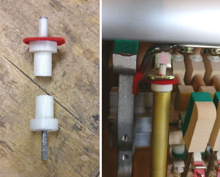 Pianon pedaalin osat